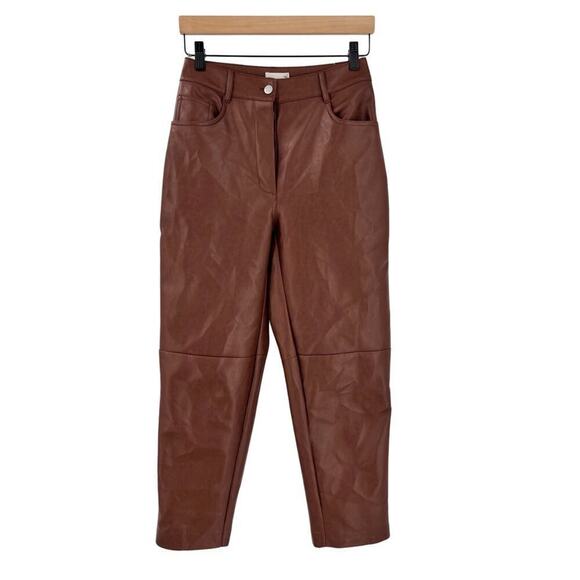 Aritzia Wilfred Free Oracle Faux Leather Pants Sz 4 - Picture 1 of 11
